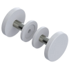 Rubinet Shower Door Knob (set) White