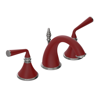 Rubinet Widespread Lav. Set. (less drain) Maroon
