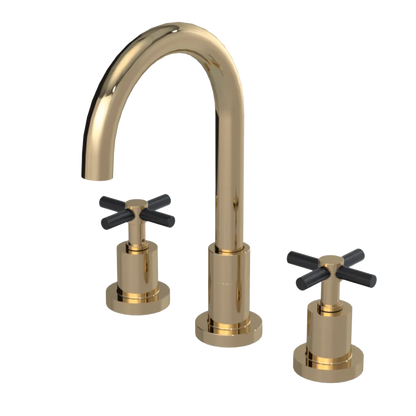 Rubinet Widespread Kitchen Set with LaSalle Spout Gold