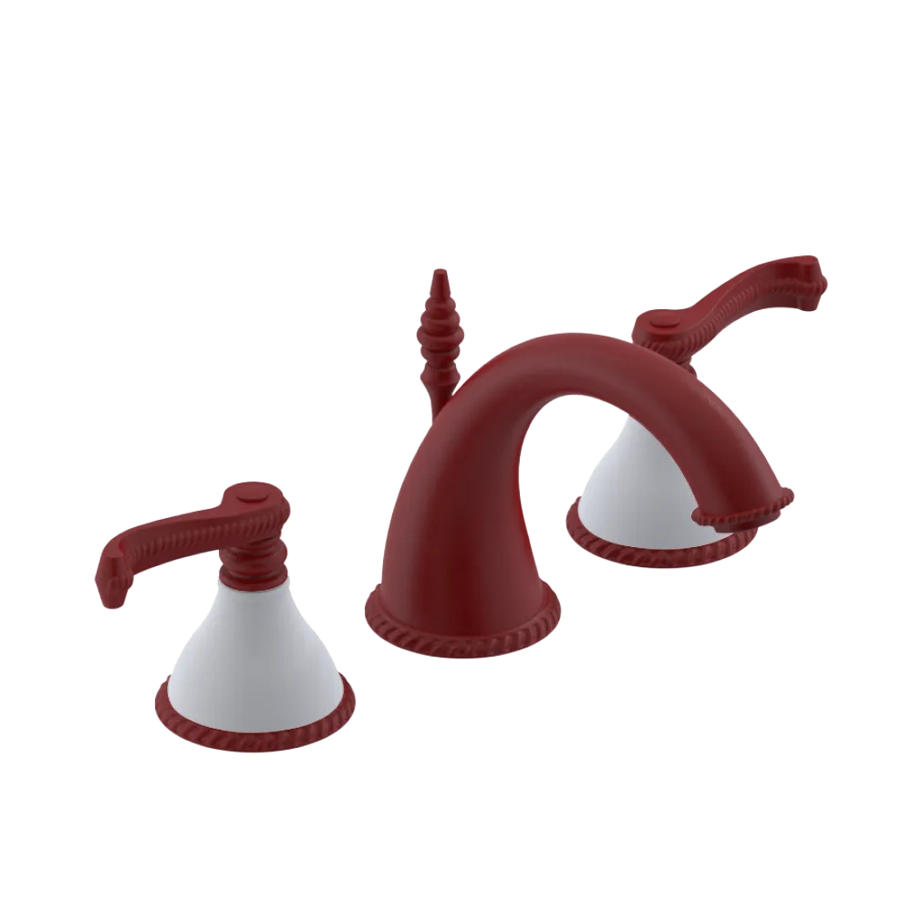 Rubinet Widespread Lav. Set. (less drain) Maroon