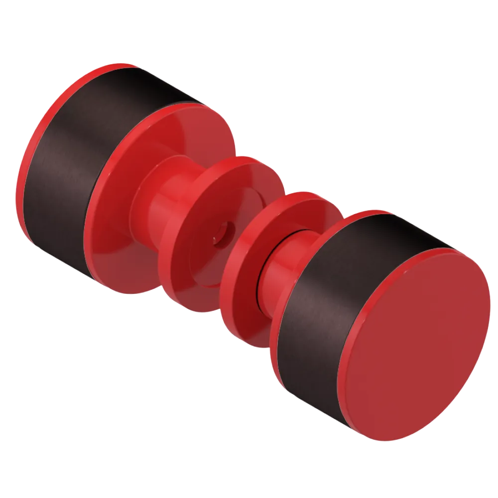 Rubinet Shower Door Knob (set) Red