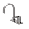 Rubinet 4" Centre Single Control Lav. Set (less drain) Polished Nickel