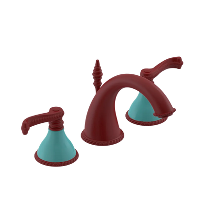 Rubinet Widespread Lav. Set. (less drain) Maroon