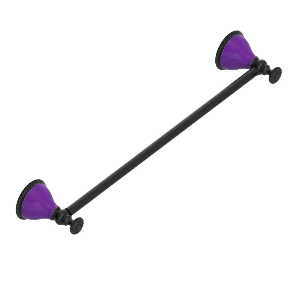 Rubinet Towel Bar 24" Matt Black