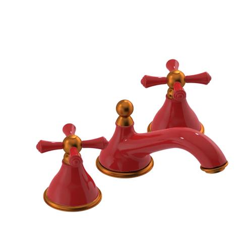 Rubinet Widespread Lav. Set. (less drain) Red