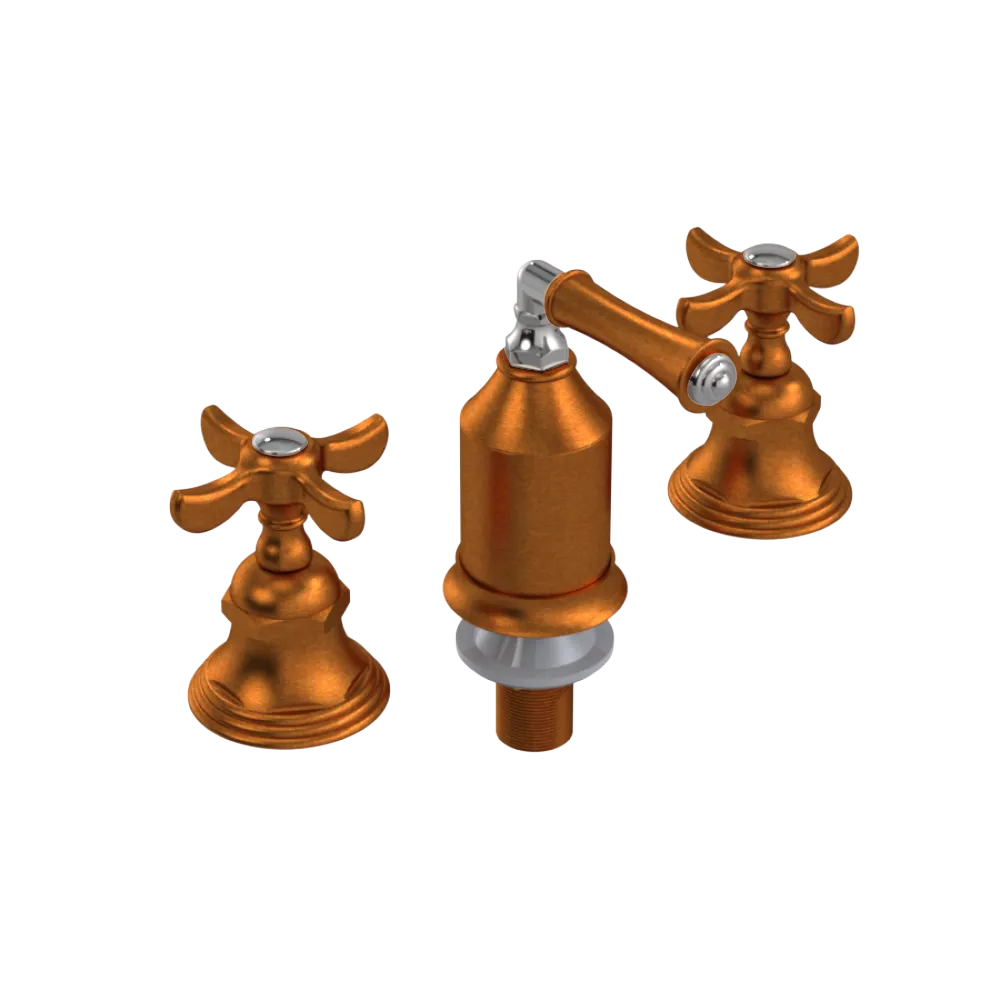 Rubinet Bidet Fitting with Spray, Diverter, and Vacum Breaker (Less Drain) Antique Copper Matt