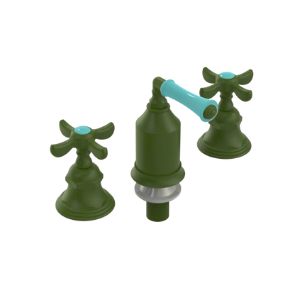 Rubinet Bidet Fitting with Spray, Diverter, and Vacum Breaker (Less Drain) Green Envy