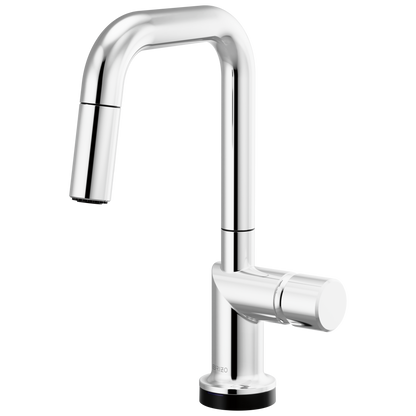 Brizo Smarttouch Pull Down Prep Kitchen Faucet With Square Spout Less Handle