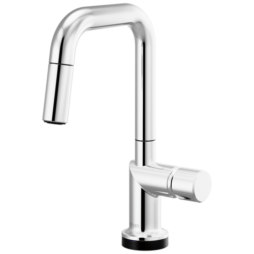 Brizo Smarttouch Pull Down Prep Kitchen Faucet With Square Spout Less Handle