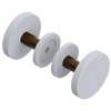 Rubinet Shower Door Knob (set) Matt White