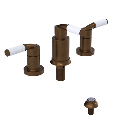 Rubinet Bidet Fitting with Spray, Diverter, and Vacum Breaker (Less Drain) Tuscan Brass