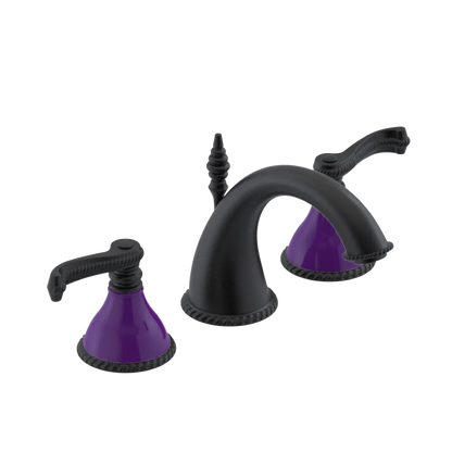 Rubinet Widespread Lav. Set. (less drain) Matt Black