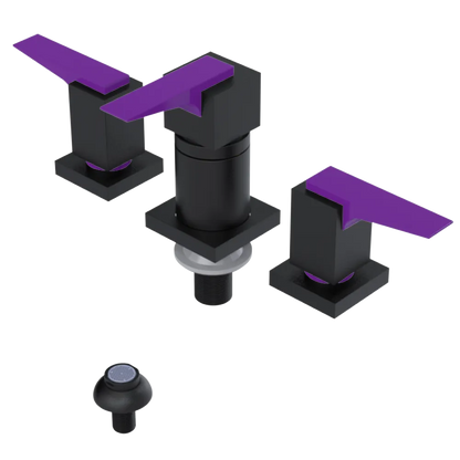 Rubinet Bidet Fitting with Spray, Diverter, and Vacuum Breaker (less drain) Matt Black