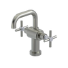Rubinet Single Hole Dual Handle Lav. Set. (less drain) Satin Nickel