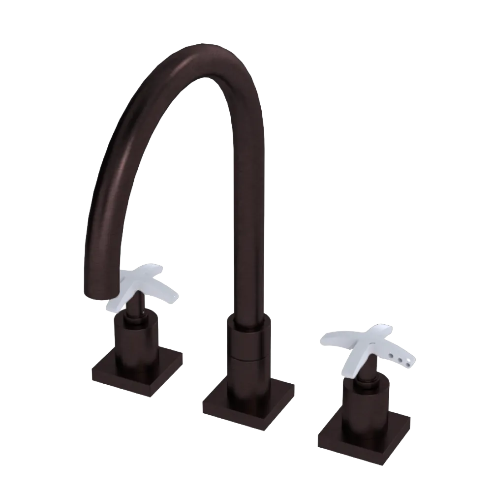 Rubinet Widespread Kitchen Set Oil Rubbed Bronze