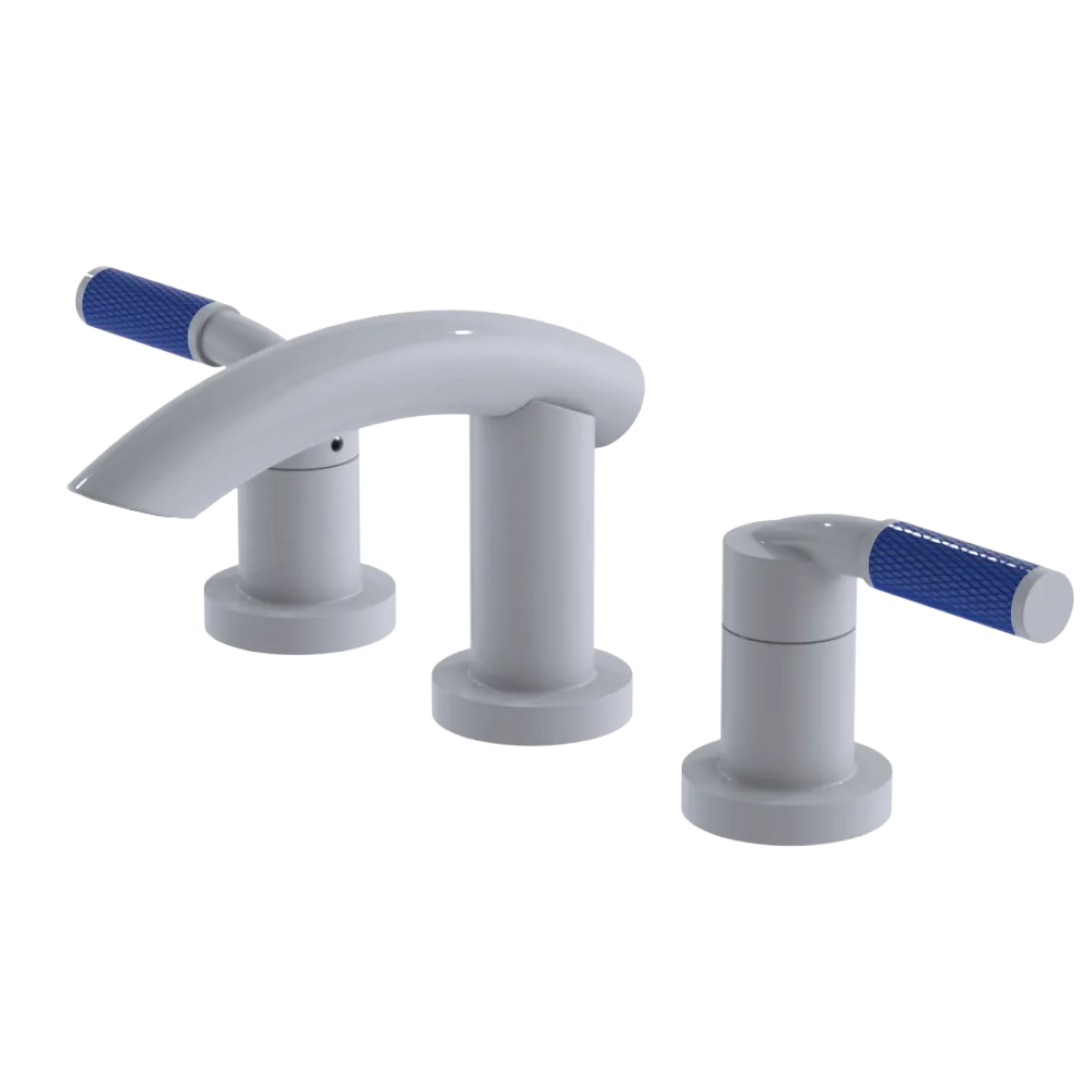 Rubinet Widespread Lav. Set. (less drain) White