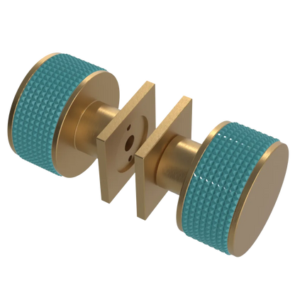 Rubinet Shower Door Knob (set) Satin Gold