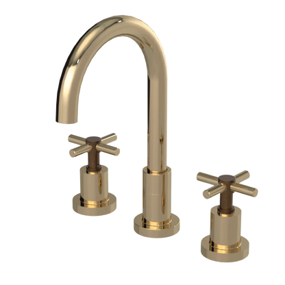 Rubinet Widespread Kitchen Set with LaSalle Spout Gold