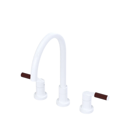 Rubinet Widespread Kitchen Set White