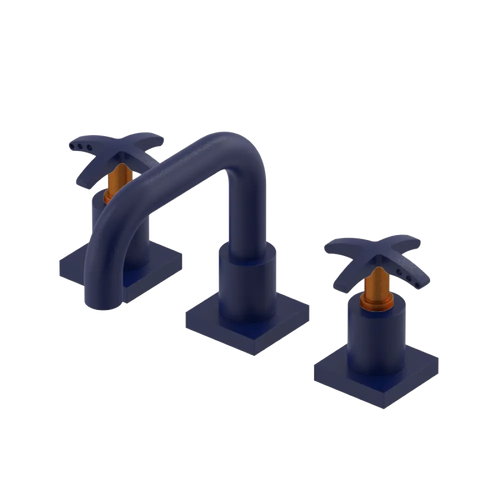 Rubinet Widespread Lav. Set. with Genesis spout (less drain) Midnight Blue