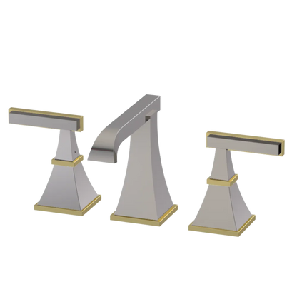 Rubinet Widespread Lav. Set. (less drain) Polished Nickel