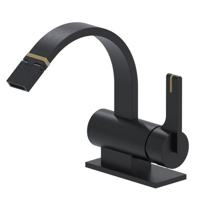 Rubinet Single Control Bidet Fitting (less drain) Matt Black