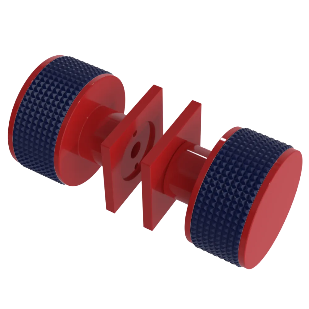 Rubinet Shower Door Knob (set) Red