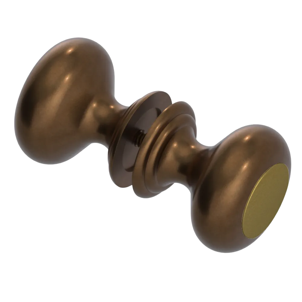 Rubinet Shower Door Knob (set) Tuscan Brass