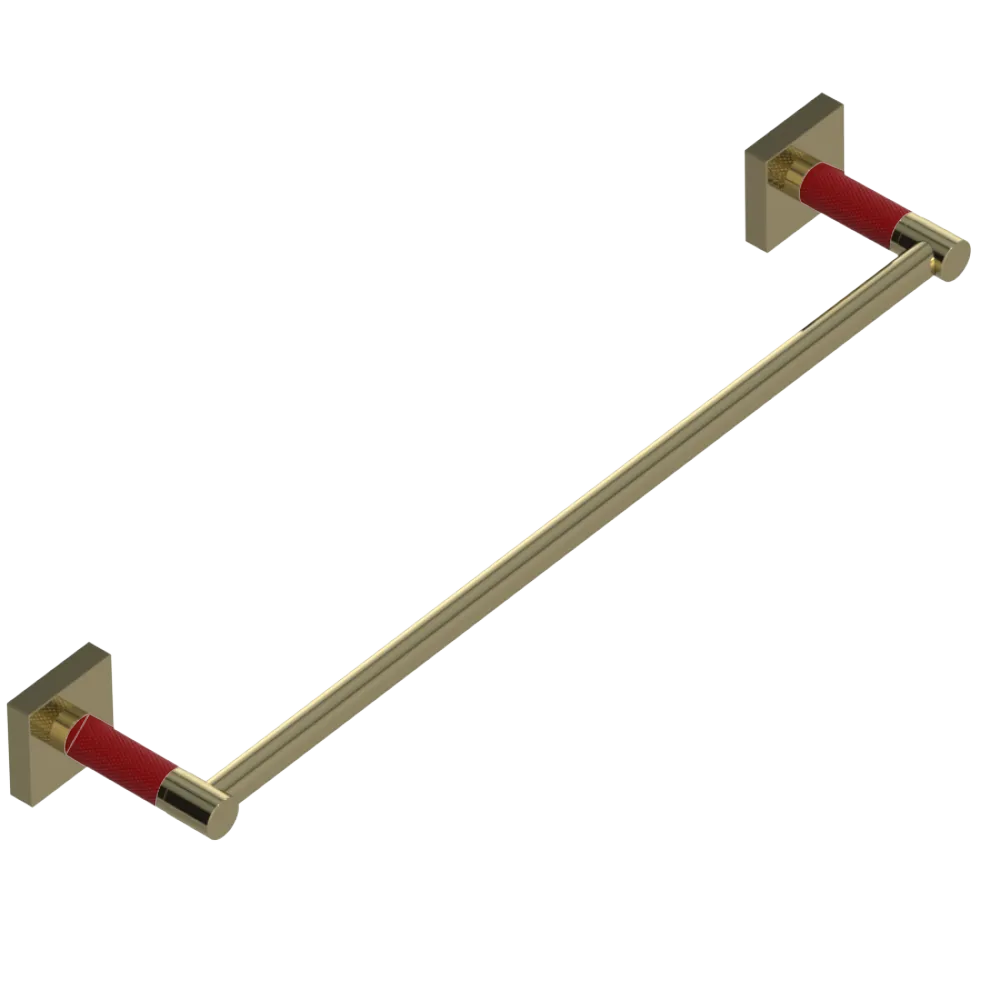 Rubinet 18" TOWEL BAR Natural Brass