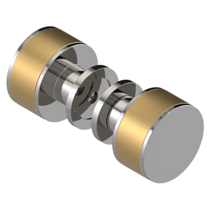 Rubinet Shower Door Knob (set) Polished Nickel