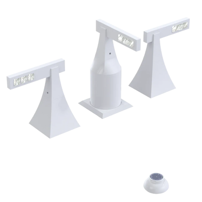 Rubinet Bidet Fitting with Spray, Diverter, and Vacum Breaker (Less Drain) White