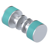 Rubinet Shower Door Knob (set) Satin Chrome