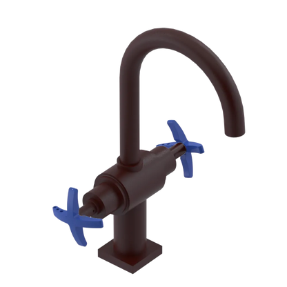 Rubinet Single Hole Dual Handle Lav. Set. (less drain) Bordeaux