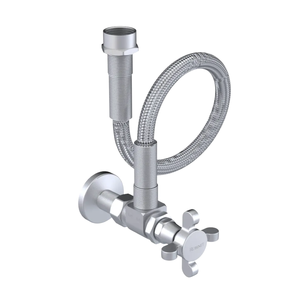 Rubinet Exposed Supply Kit (classic) Satin Chrome