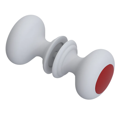 Rubinet Shower Door Knob (set) Matt White