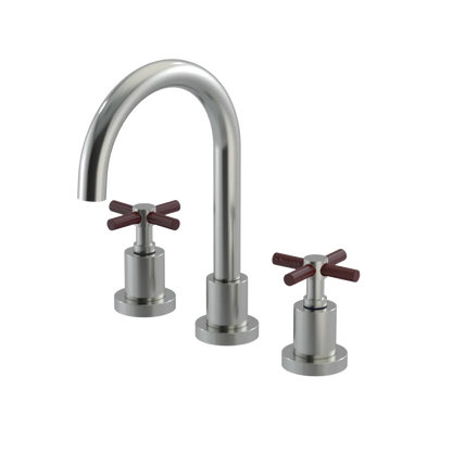 Rubinet Widespread Lav. Set. (less drain) Satin Nickel
