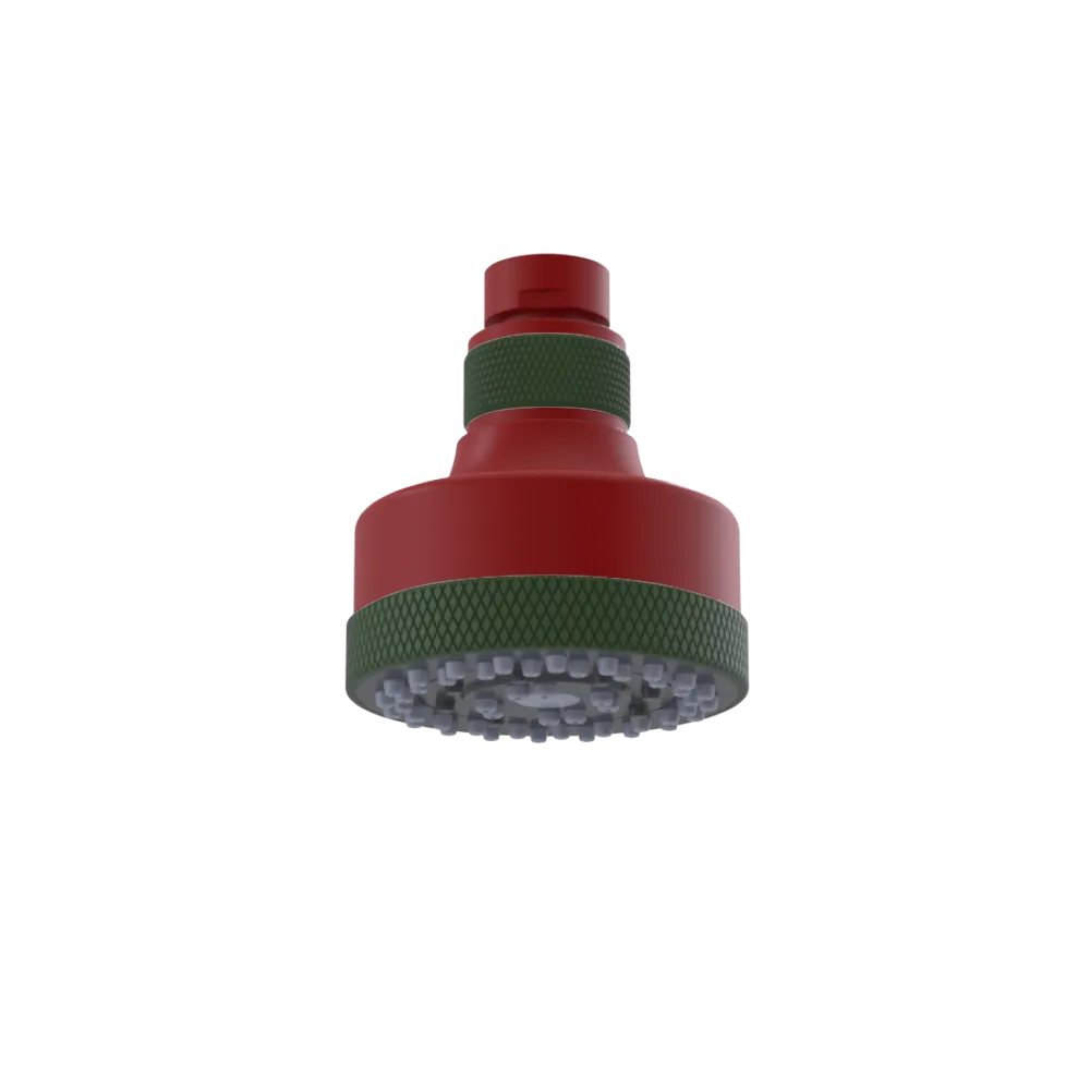 Rubinet 3 FUNCTION SHOWER HEAD Maroon