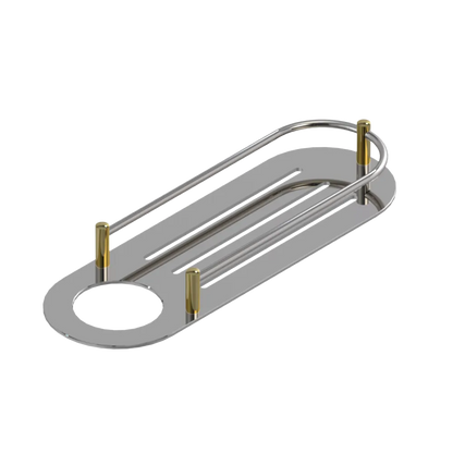 Rubinet Shelf Only Polished Nickel