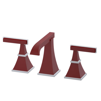 Rubinet Widespread Lav. Set. (less drain) Maroon