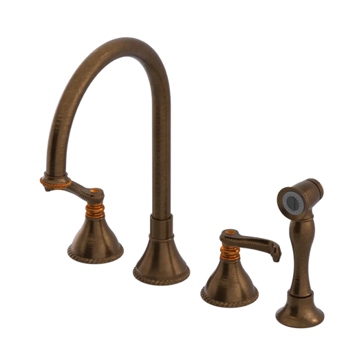 Rubinet Widespread Kitchen Set with Hand Spray Oil Rubbed Bronze