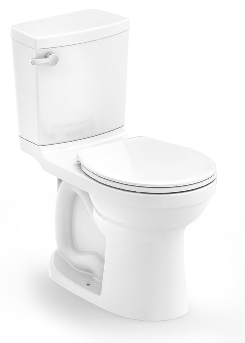 Roca Milano Vitreous china two-piece toilet S-Trap 12", round, exposed trap-way ( Bowl Only )