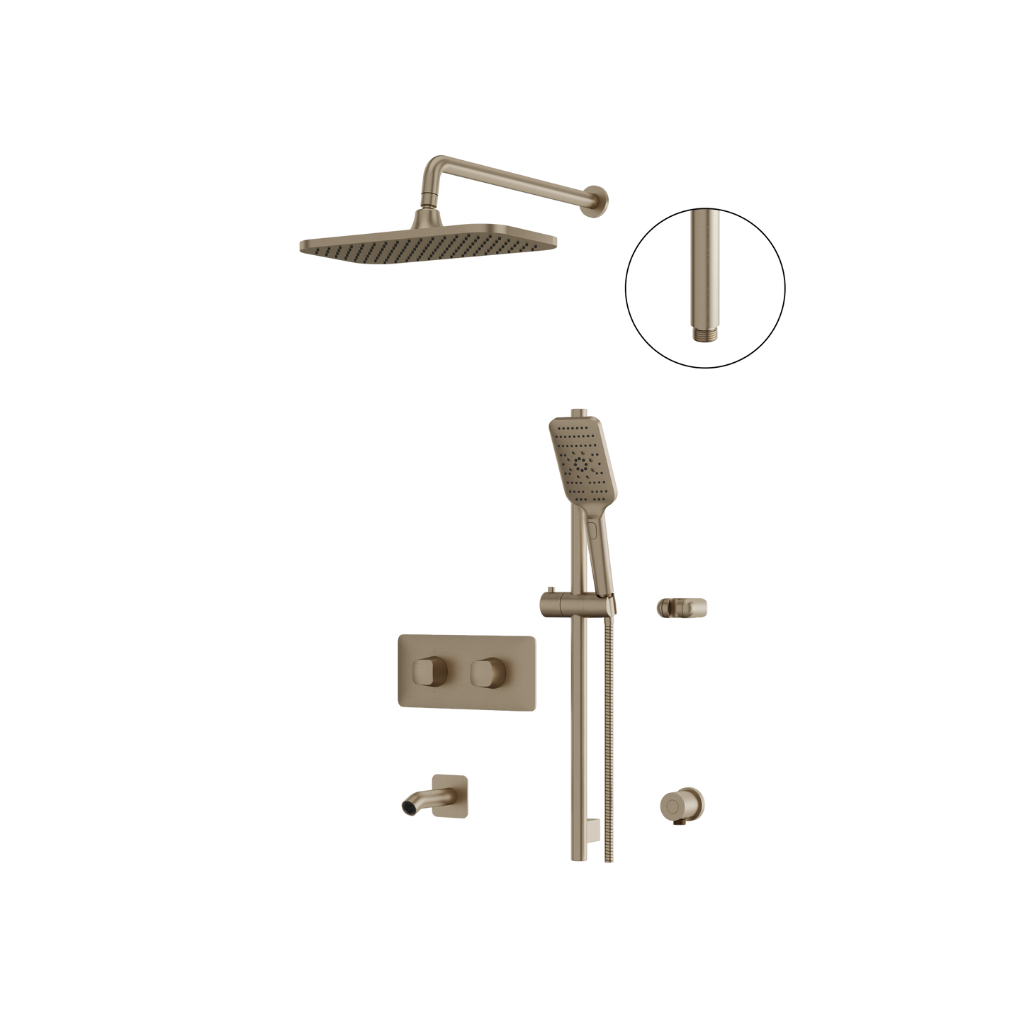 Aqua Brass INABOX INABOX02 3-WAY SHARED