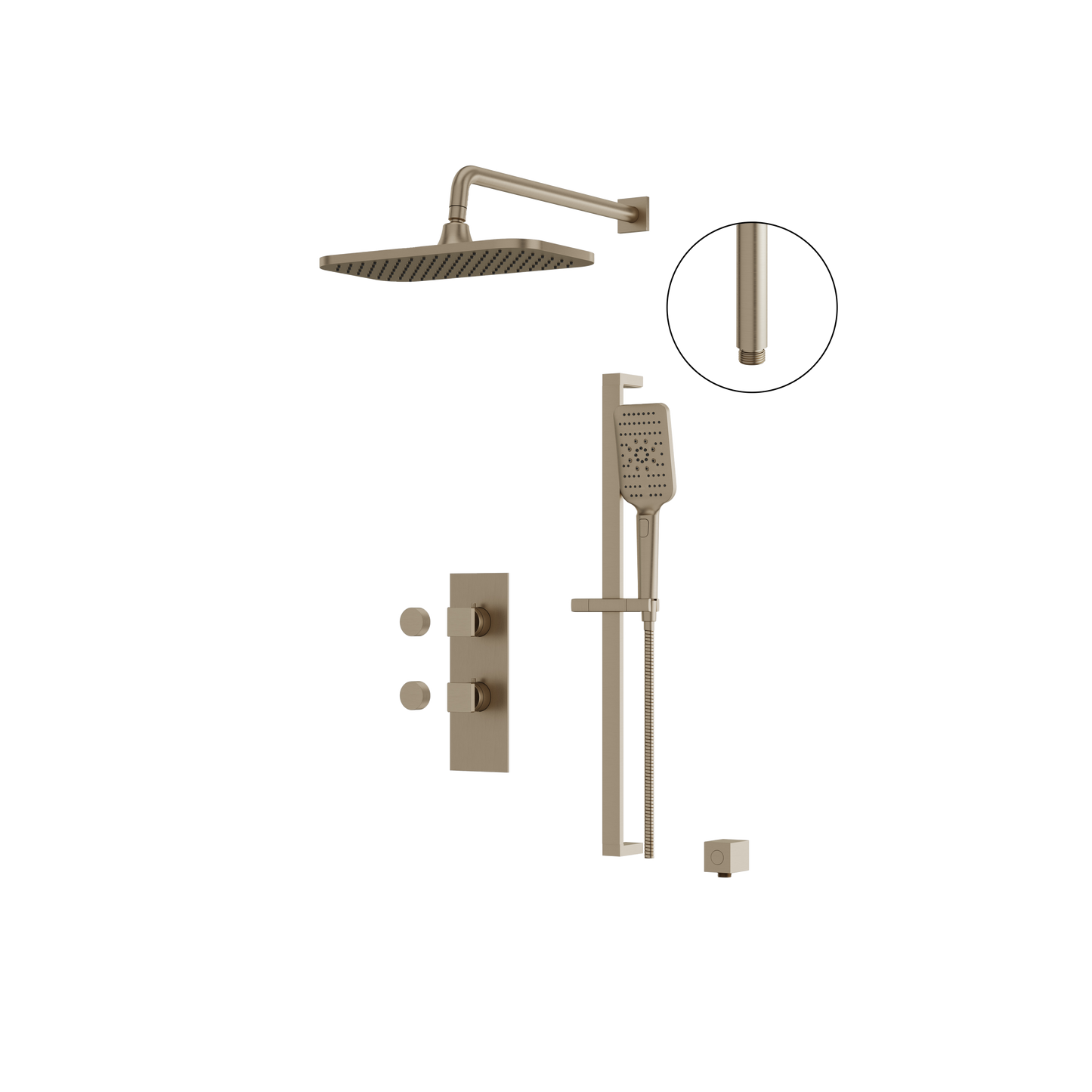 Aqua Brass MIAMIBOX01 2-WAY NON-SHARED