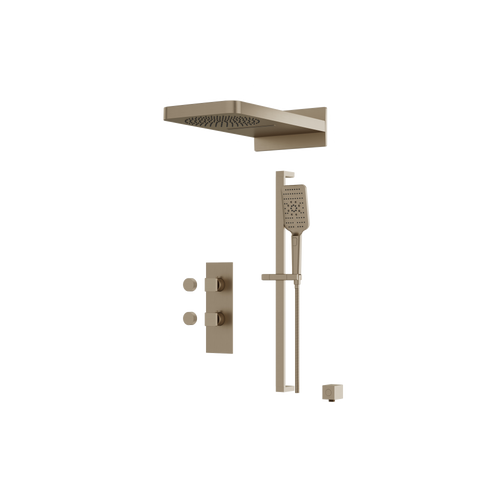 Aqua Brass MIAMIBOX04 3-WAY SHARED