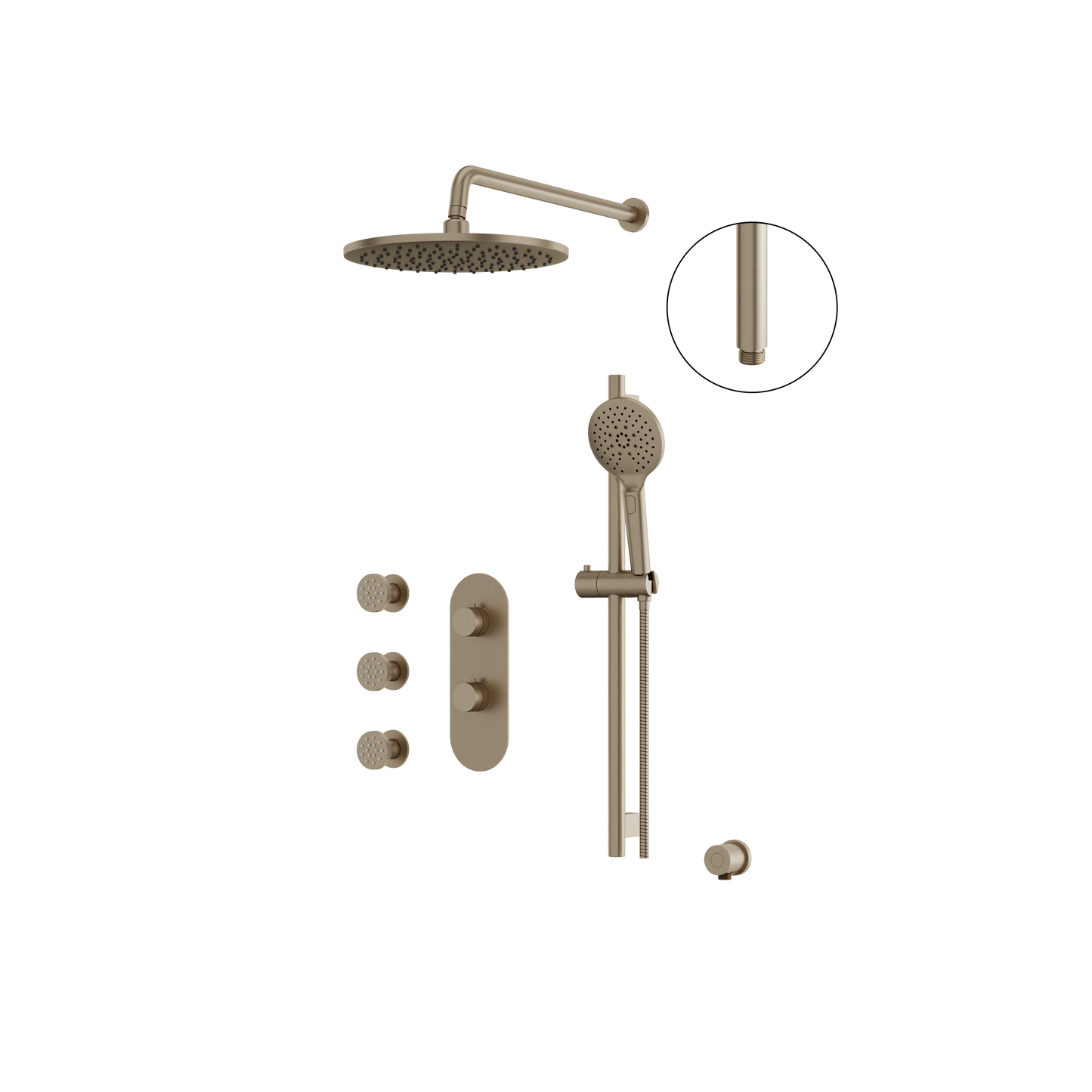 Aqua Brass SHOWERBOX SHOWERBOX03 3-WAY SHARED