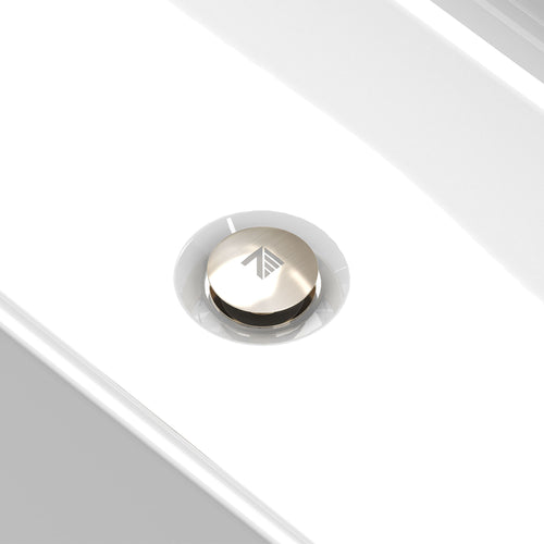 Zitta Bathtub drain brushed nickel
