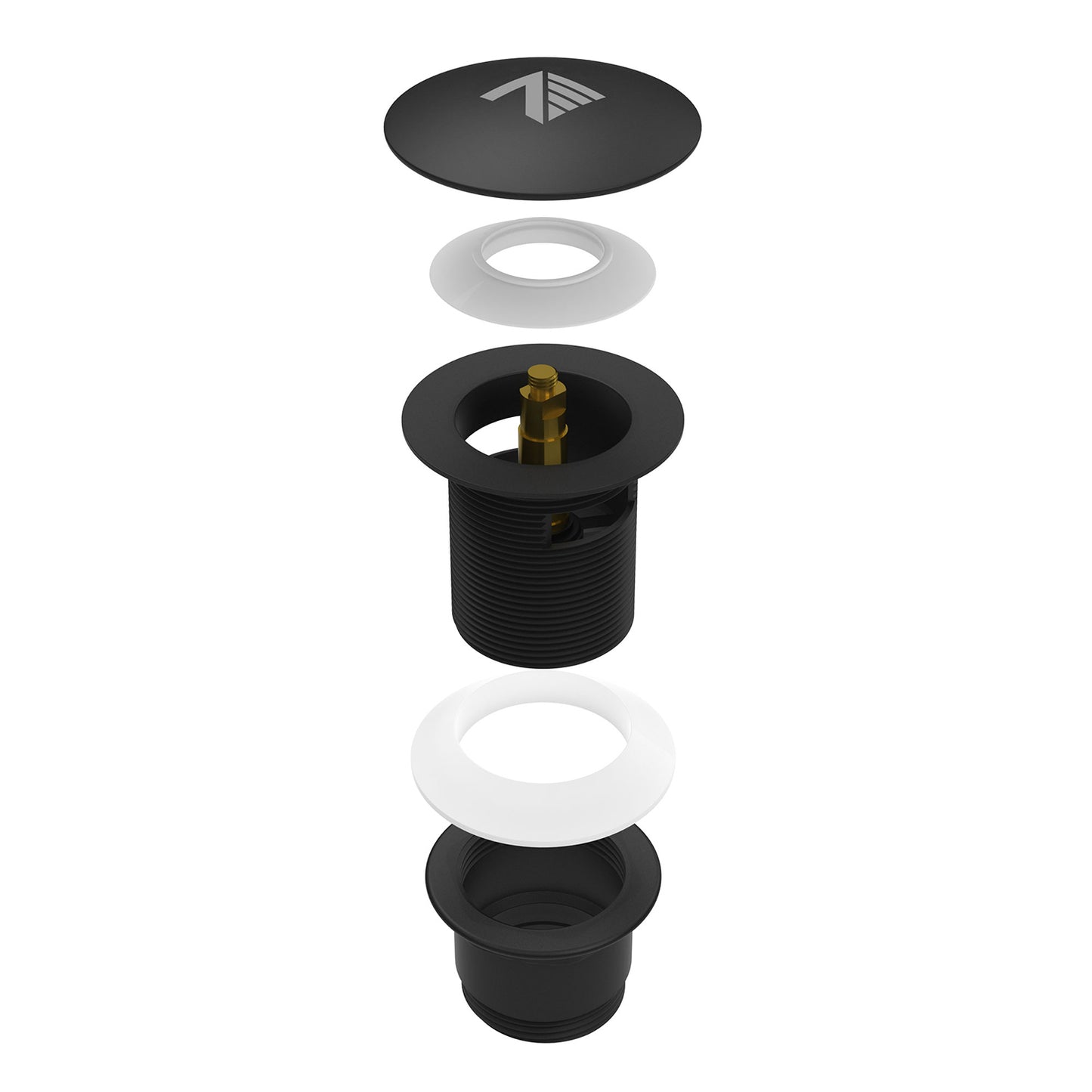 Zitta Bathtub drain matte black
