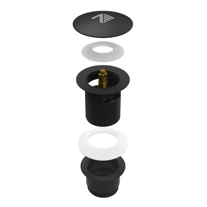 Zitta Bathtub drain matte black