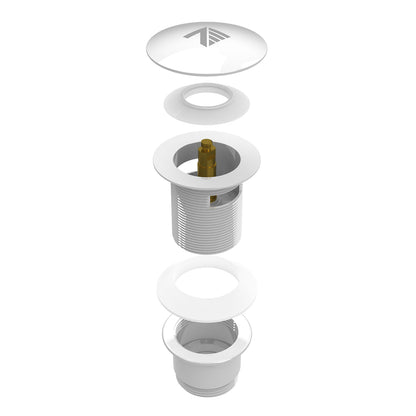 Zitta Bathtub drain glossy white
