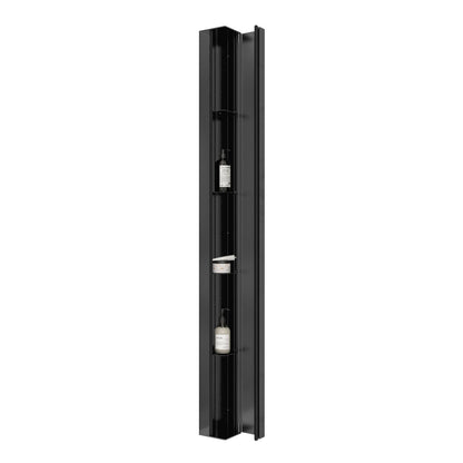 Zitta Corner storage unit 73", Matte Black